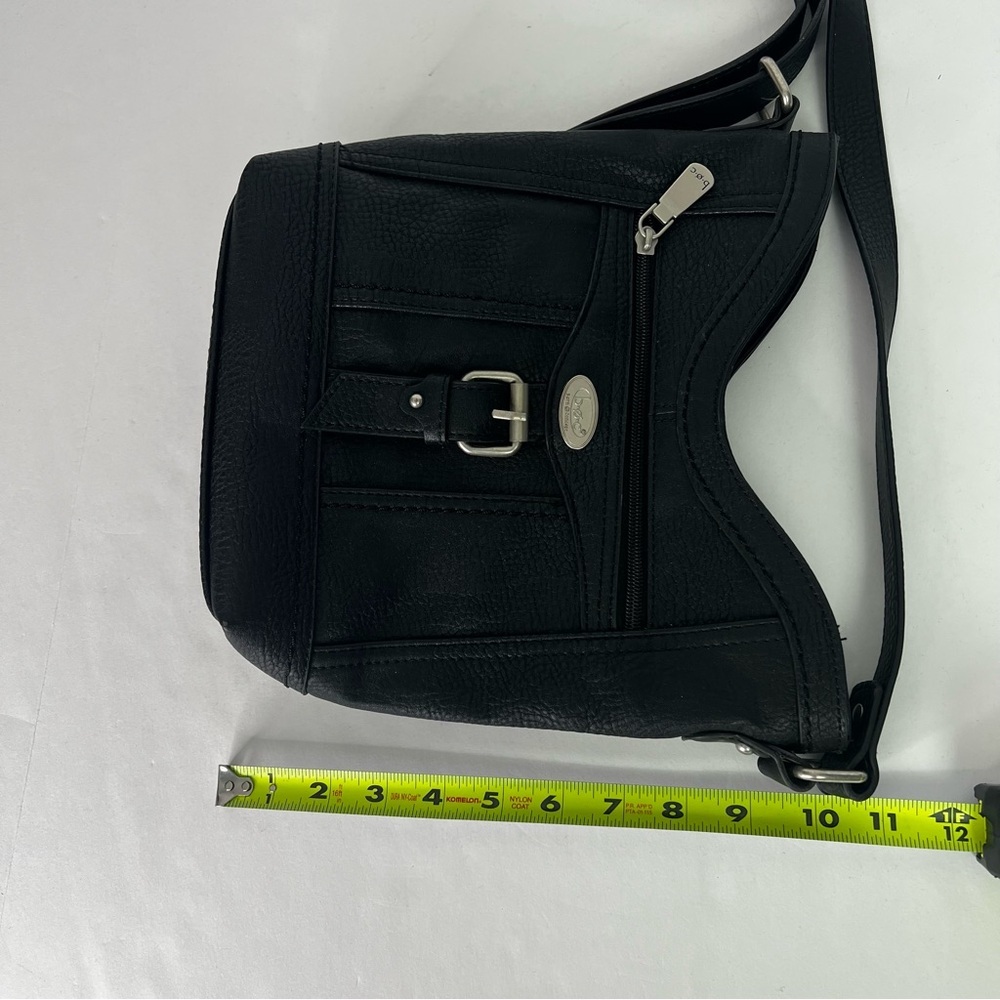 B.O.C. Born Concept Women’s Cross Body Bag Color Black Adj Strap Silver Hardware - Picture 11 of 12